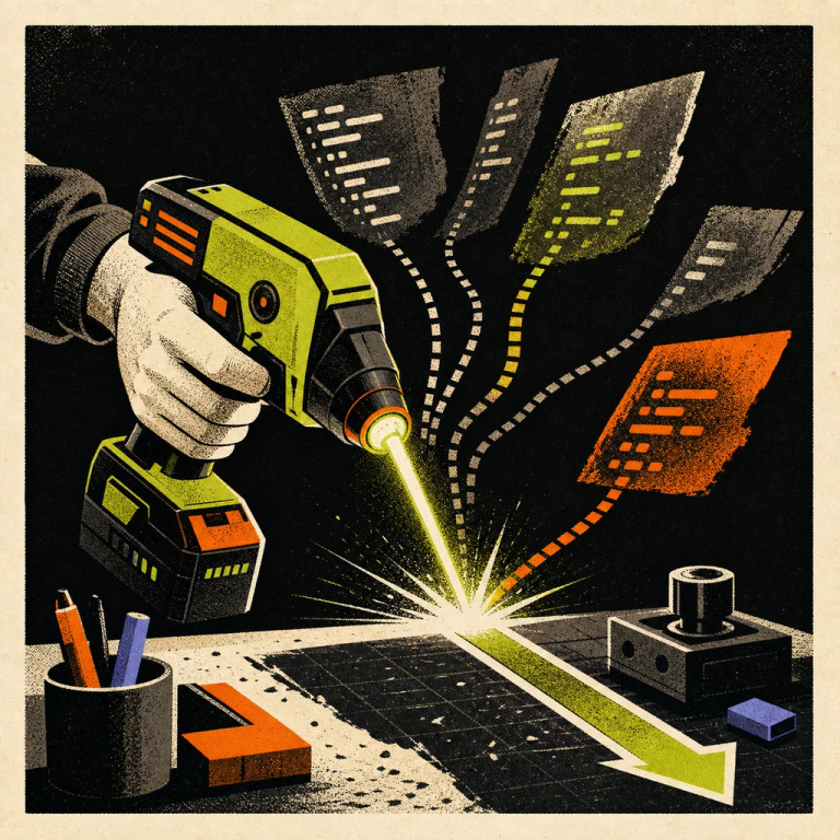 Illustration: AI Is a Power Tool, Not a Team Member