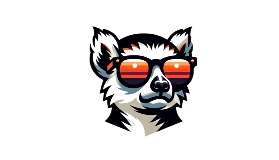 Coolemur wearing sunset sunglasses